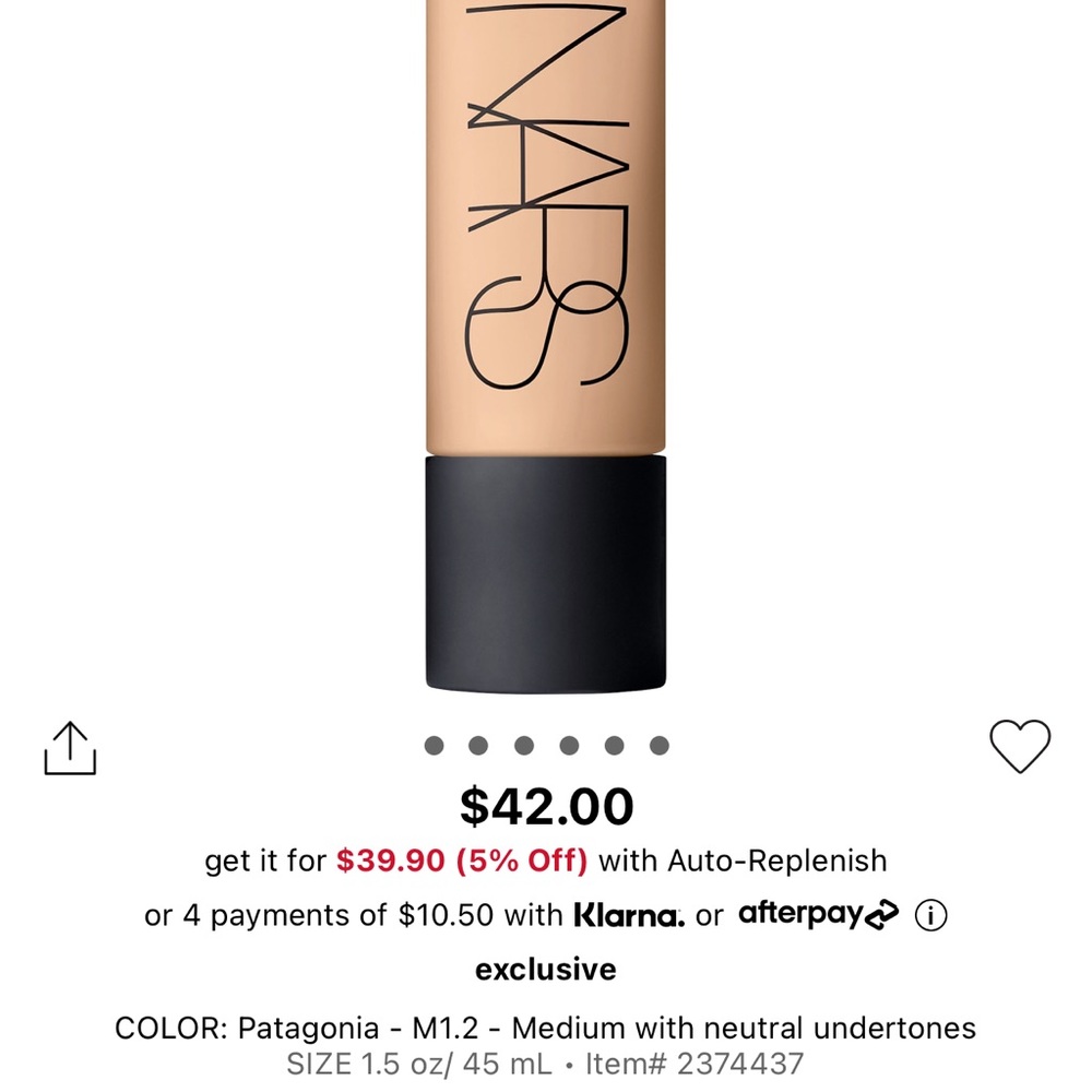 NARS Soft Matte Foundation